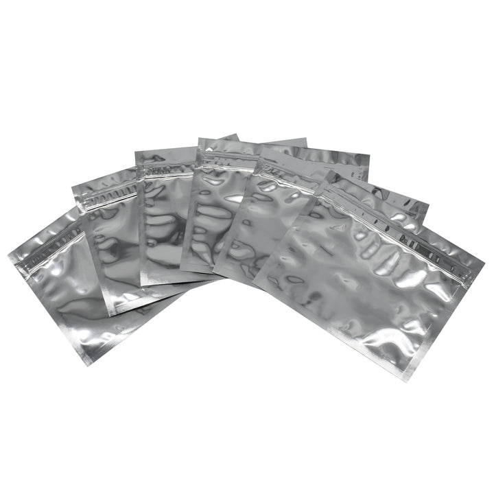 Zippy Sealz Small Silver Mylar Bags 5" x 4.25" - image 1