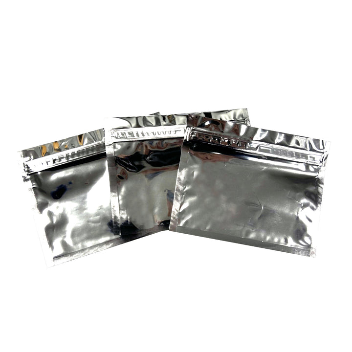 Zippy Sealz Medium Silver Mylar Bags 6.75" x 5.5" - image 1