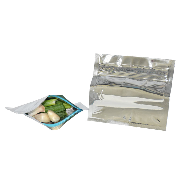 Zippy Sealz Medium Silver Mylar Bags 6.75" x 5.5" - image 6