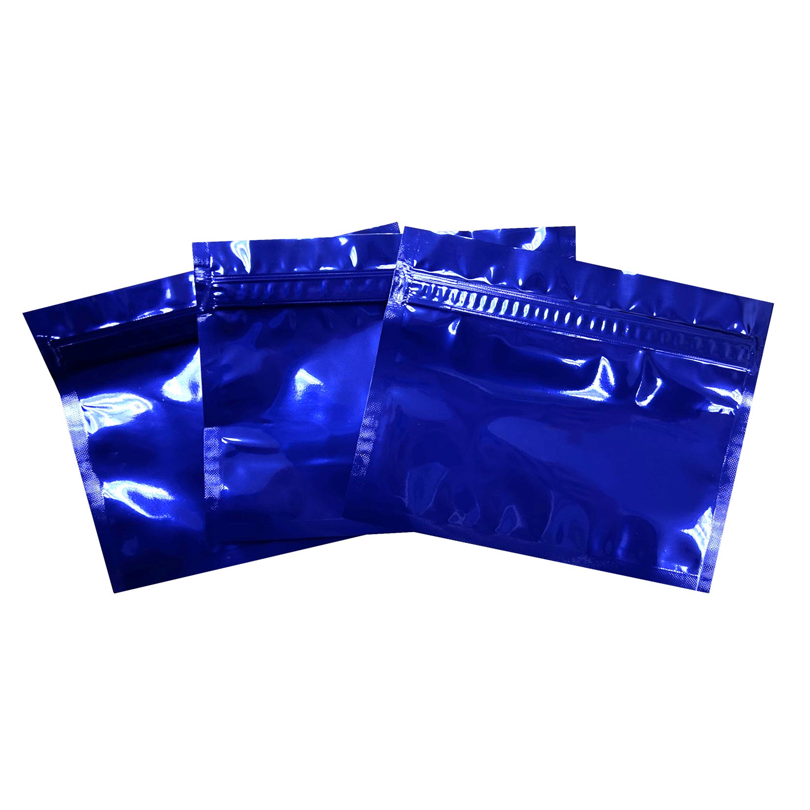 Zippy Sealz Medium Blue Mylar Bags 6.75" x 5.5" - image 1