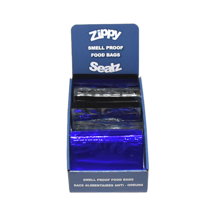 Zippy Sealz Medium Assorted Mylar Bags 6.75" x  5.5"-150 Bags with Display Box