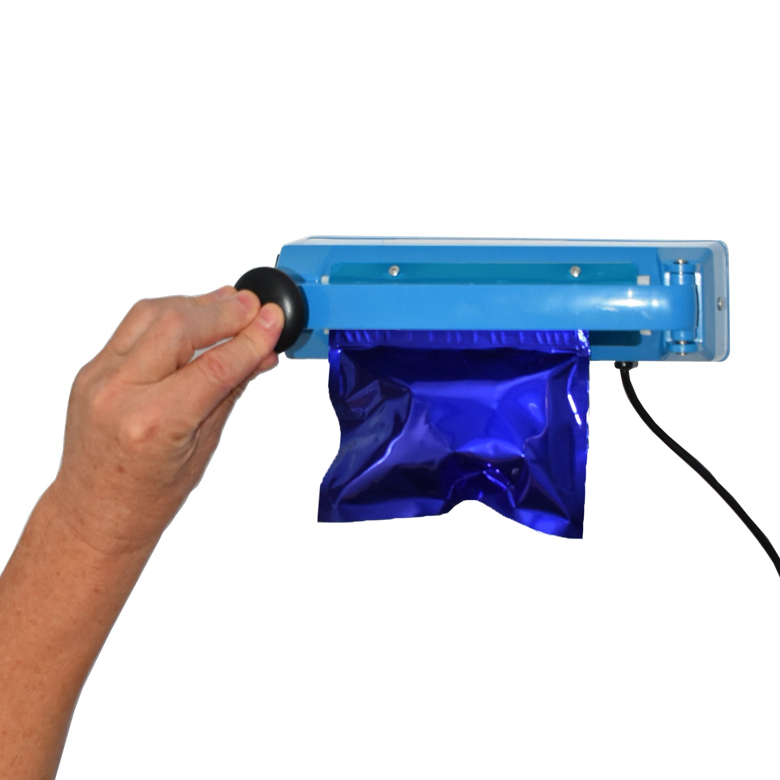 Zippy Sealz Small Blue Mylar Bags 5" x 4.25"-100 Bags with Display Box - image 5
