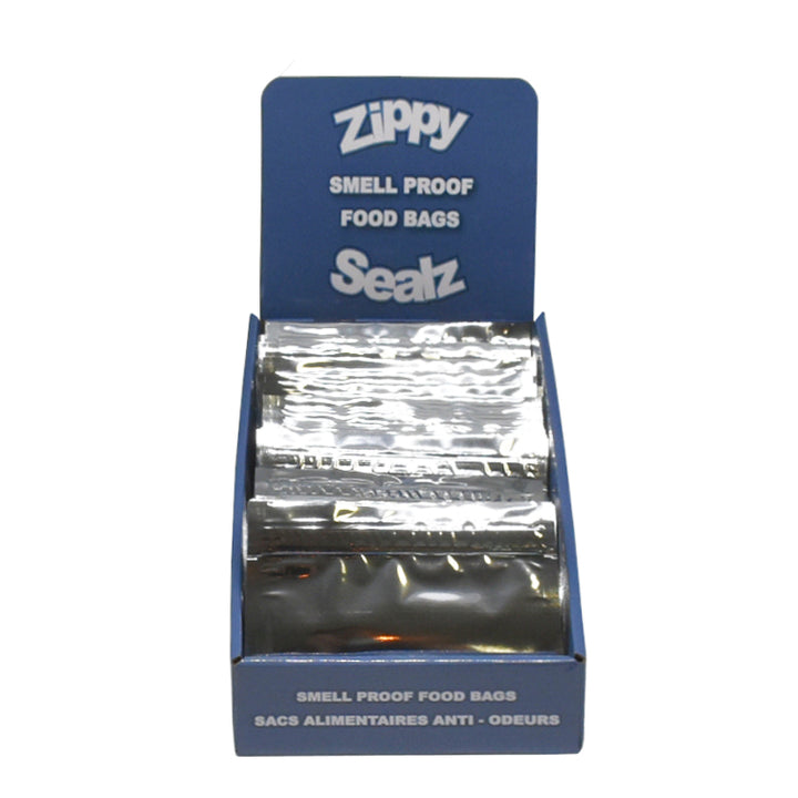 Zippy Sealz Medium Silver Mylar Bags 6.75" x 5.5"-100 Bags with Display Box - image 2
