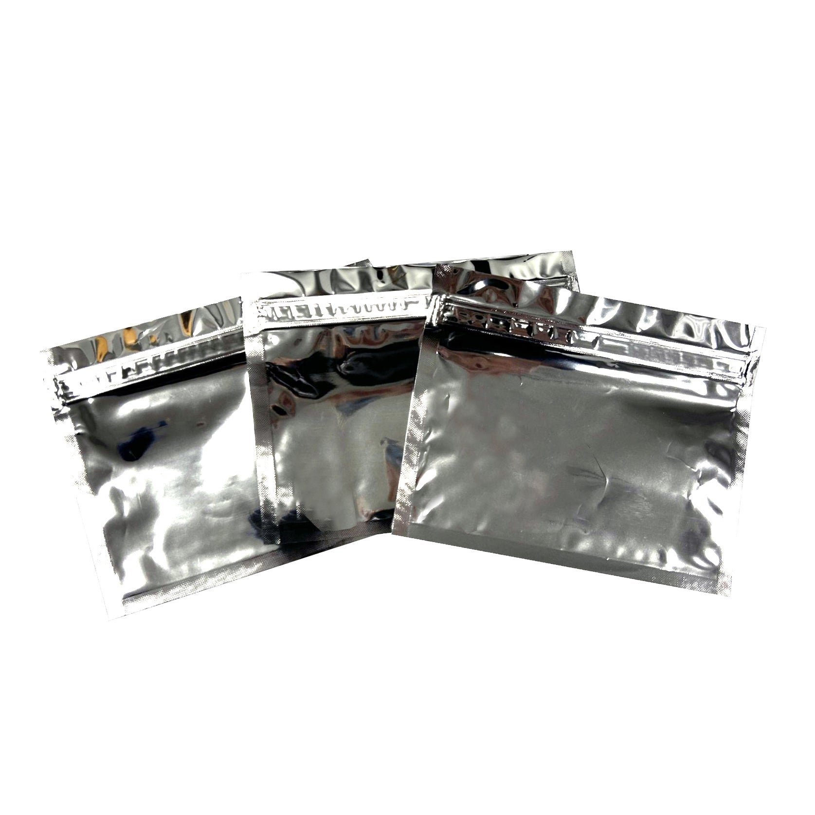 Zippy Sealz Medium Silver Mylar Bags 6.75" x 5.5"-100 Bags with Display Box - image 3