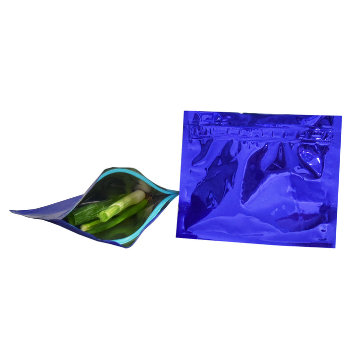 Zippy Sealz Medium Blue Mylar Bags 6.75" x 5.5"-100 Bags with Display Box - image 11