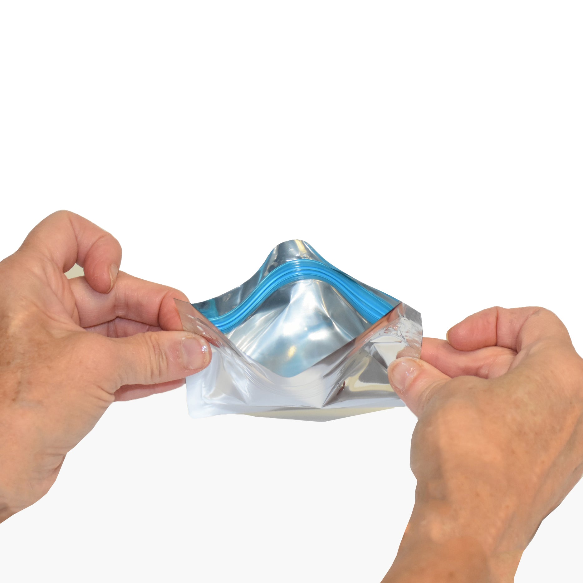 Zippy Sealz Small Silver Mylar Bags 5"x 4.25" 500/Case - image 3