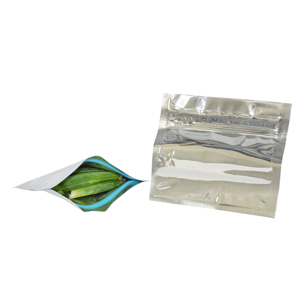Zippy Sealz Small Silver Mylar Bags 5"x 4.25" 500/Case - image 4