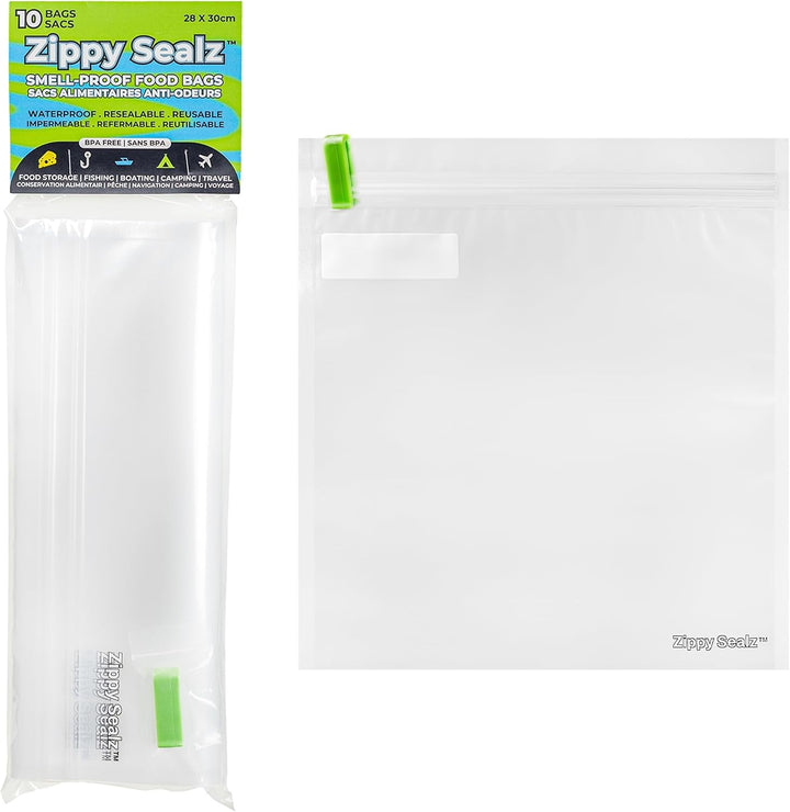 Zippy Sealz V 3.0 Smell Proof 1/2 Lb Storage Bags. 10/Pack | 12 x 10/Packs per Case