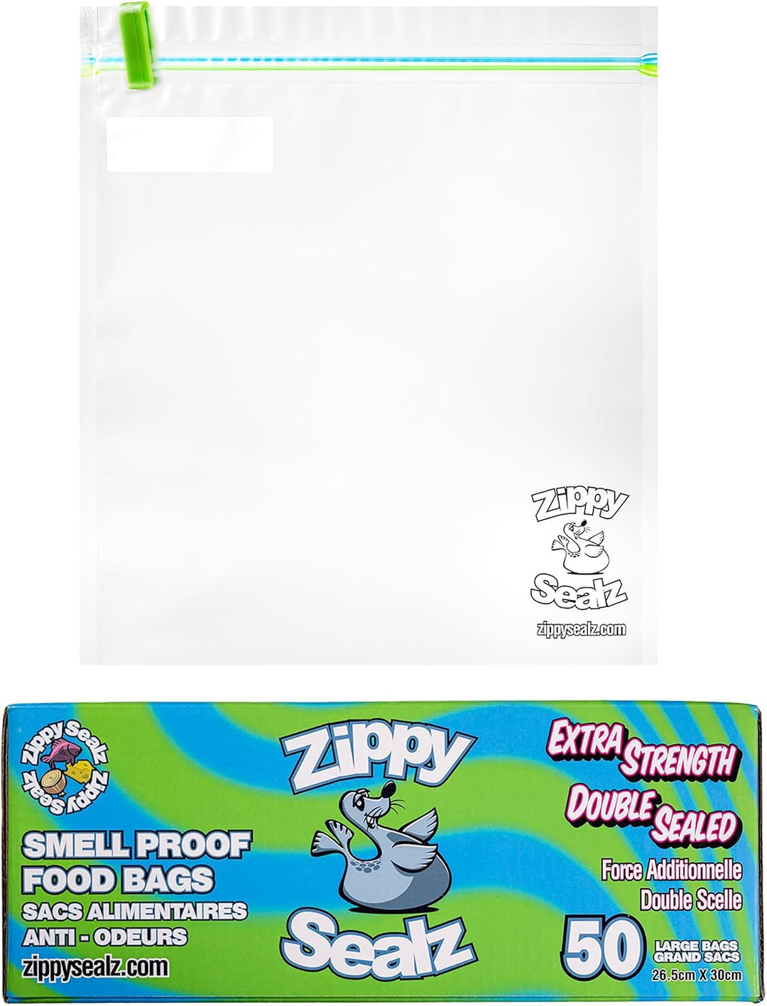 Zippy Sealz V 1.0 Family Edition Smell Proof, Floating, Waterproof Storage Bags