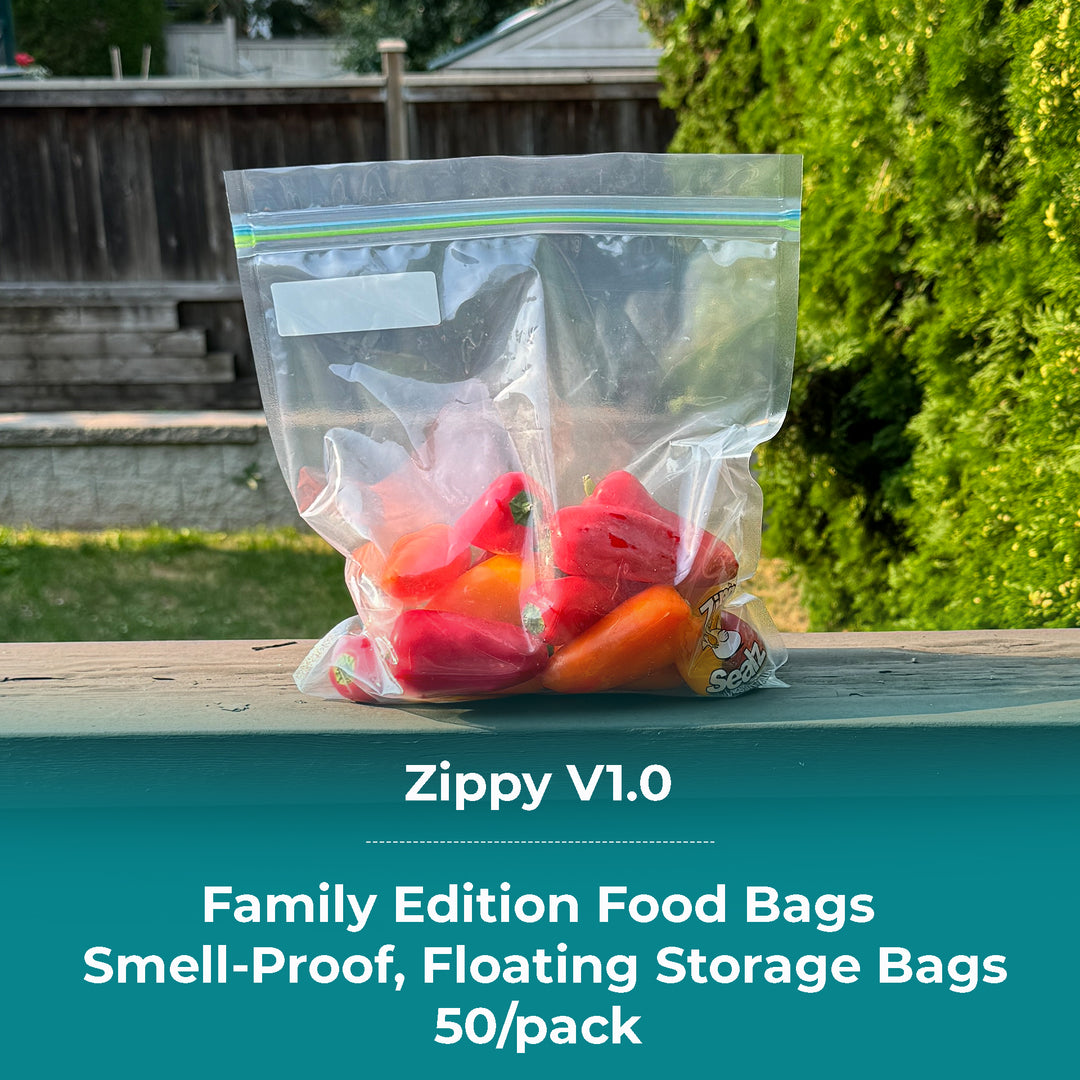 Zippy Sealz V 1.0 Family Edition Smell Proof, Floating, Waterproof Storage Bags 50/Box