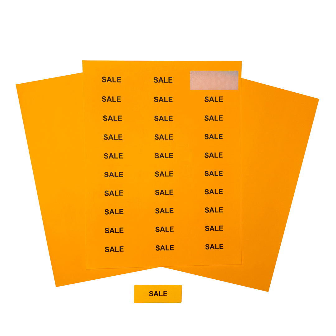 Sticker Labels Light Orange - B13-001 - image 1