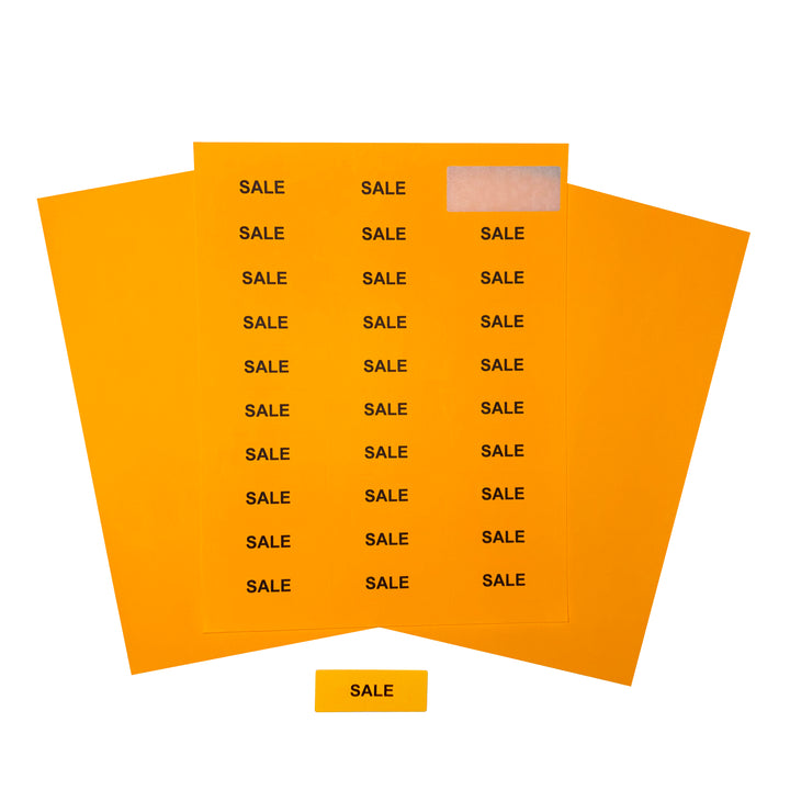 Sticker Labels Light Orange - B13-001 - image 1