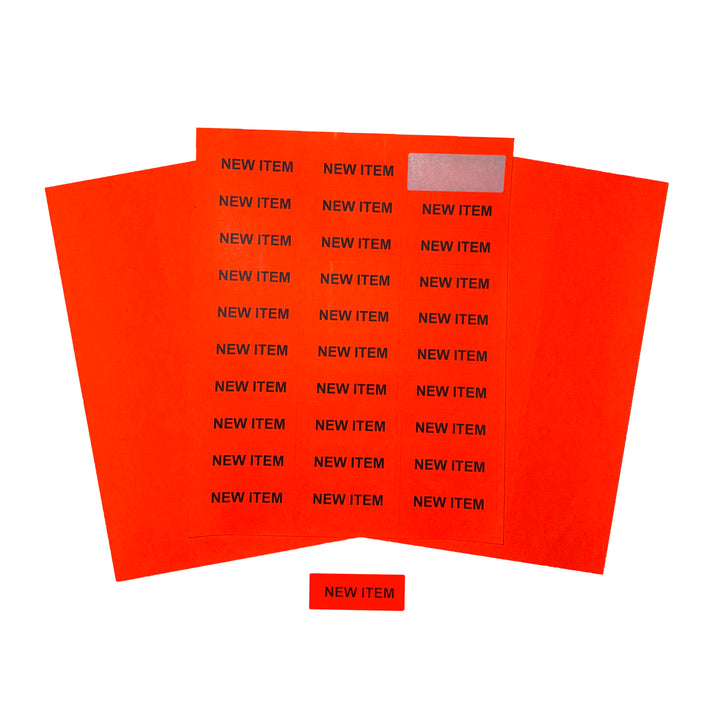 Sticker Labels Neon Red - B13-011 - image 1