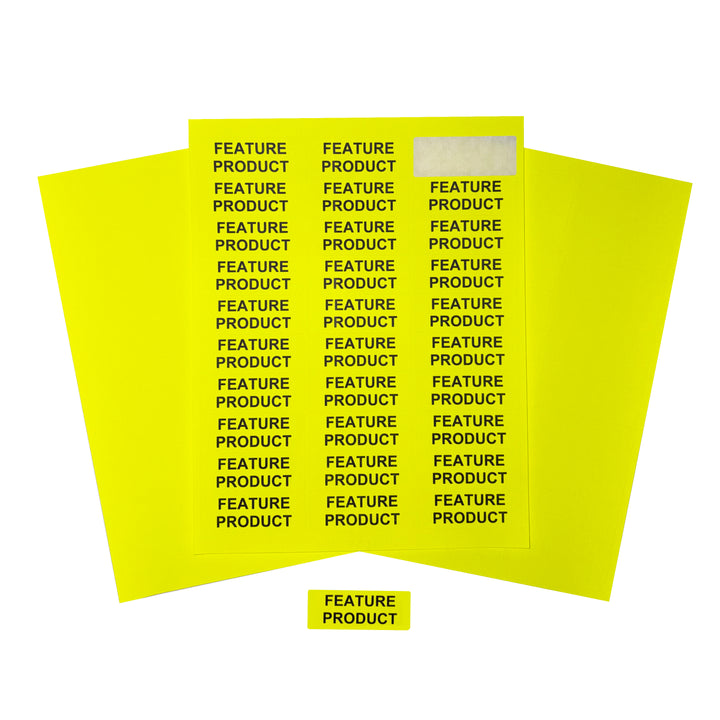 Sticker Labels 2 5/8" x 1" 1500 Labels
