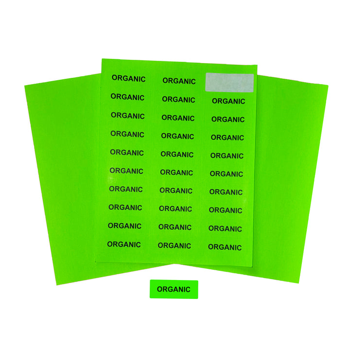 Sticker Labels Neon Green - B13-031 - image 1