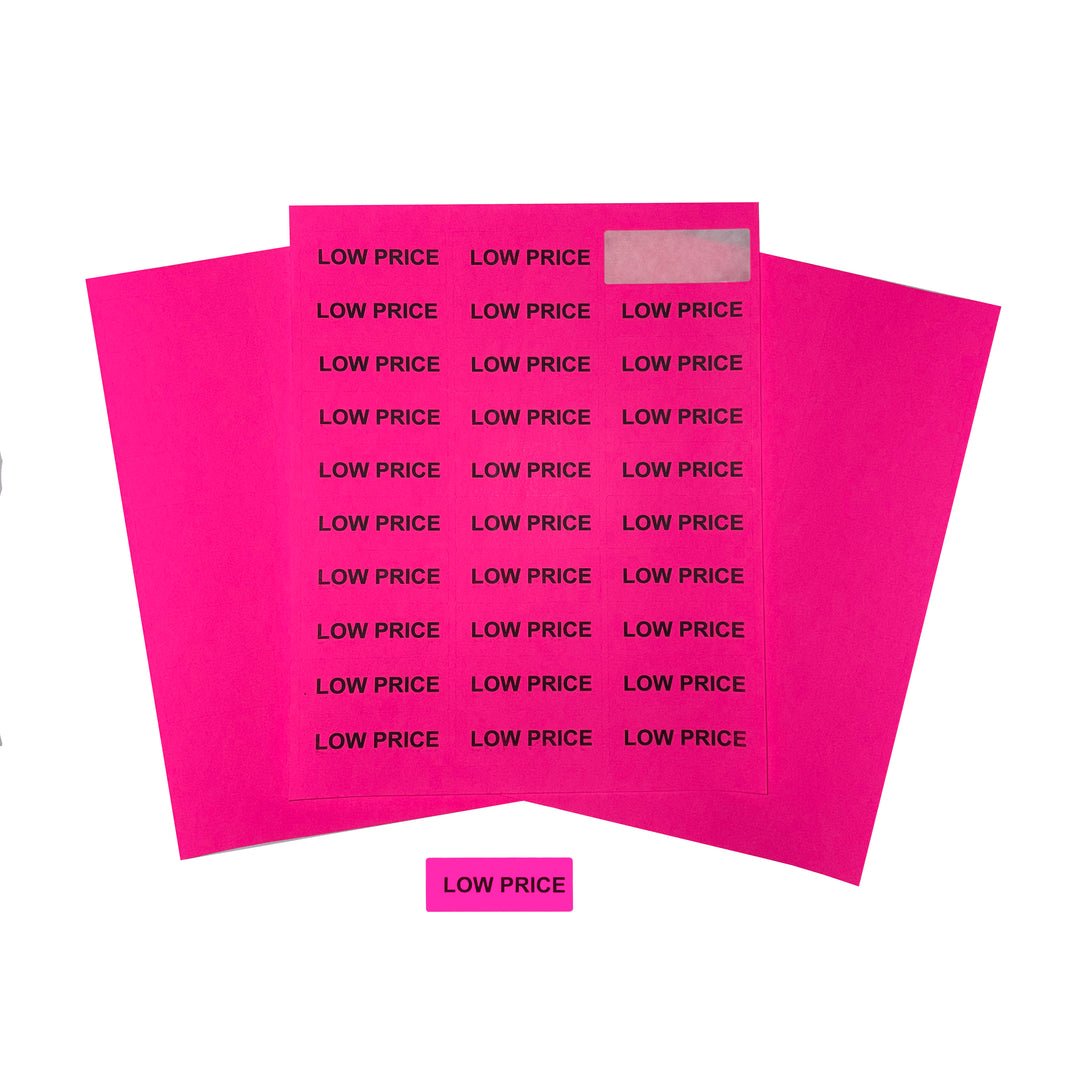 Sticker Labels 2 5/8" x 1" 1500 Labels
