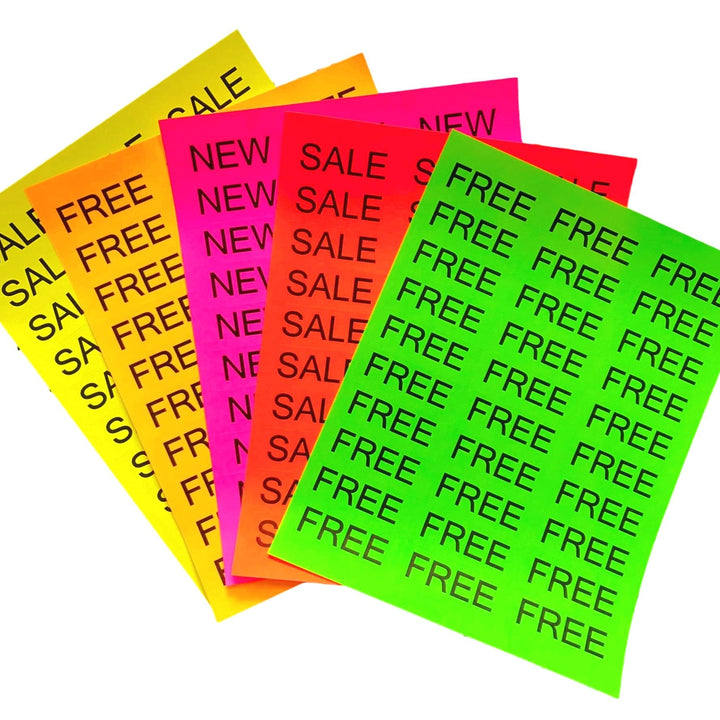 Sticker Labels Assorted Colours - B13-051 - image 1