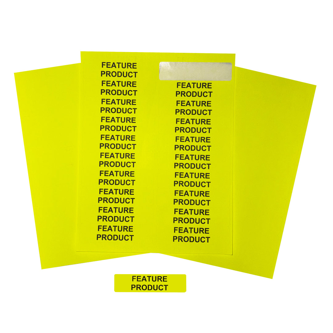 Sticker Labels Neon Yellow - B13-091 - image 4
