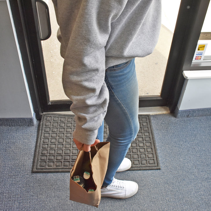 10" x 5" x 13" Kraft Paper Shopping Bags w Twisted Handles (250/Case)