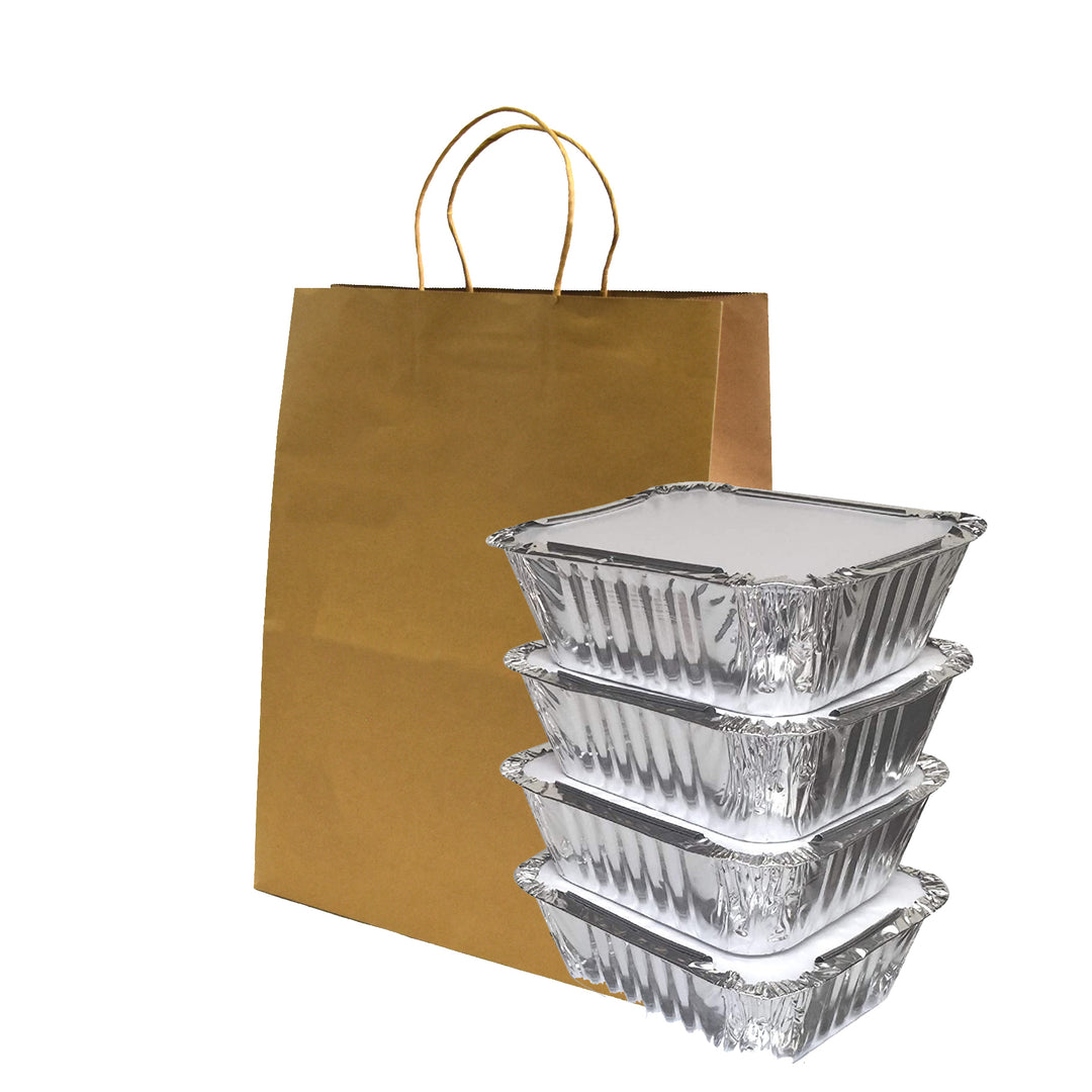 7.5" x 4.75" x 10.5" Kraft Paper Shopping Bag w Twisted Handles 250/Case