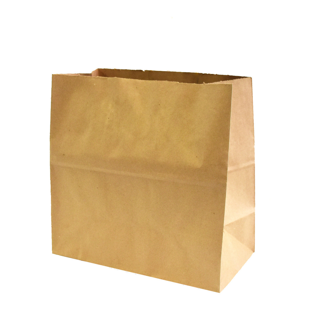 13" X 9" X 13" Kraft Paper Bags w Large Flat Bottoms (250/Case) - image 3
