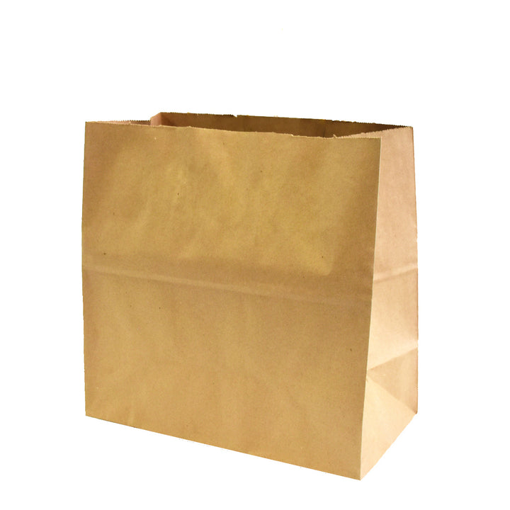 13" X 9" X 13" Kraft Paper Bags w Large Flat Bottoms (250/Case) - image 3