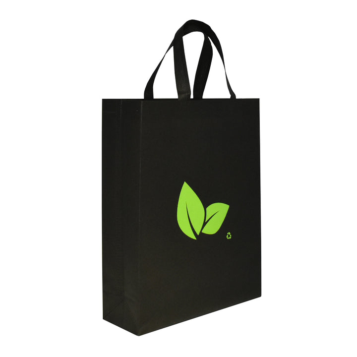 Reusable Shopping Bags 70 gsm with Stitched Handles - Leaf Design 100/Case
