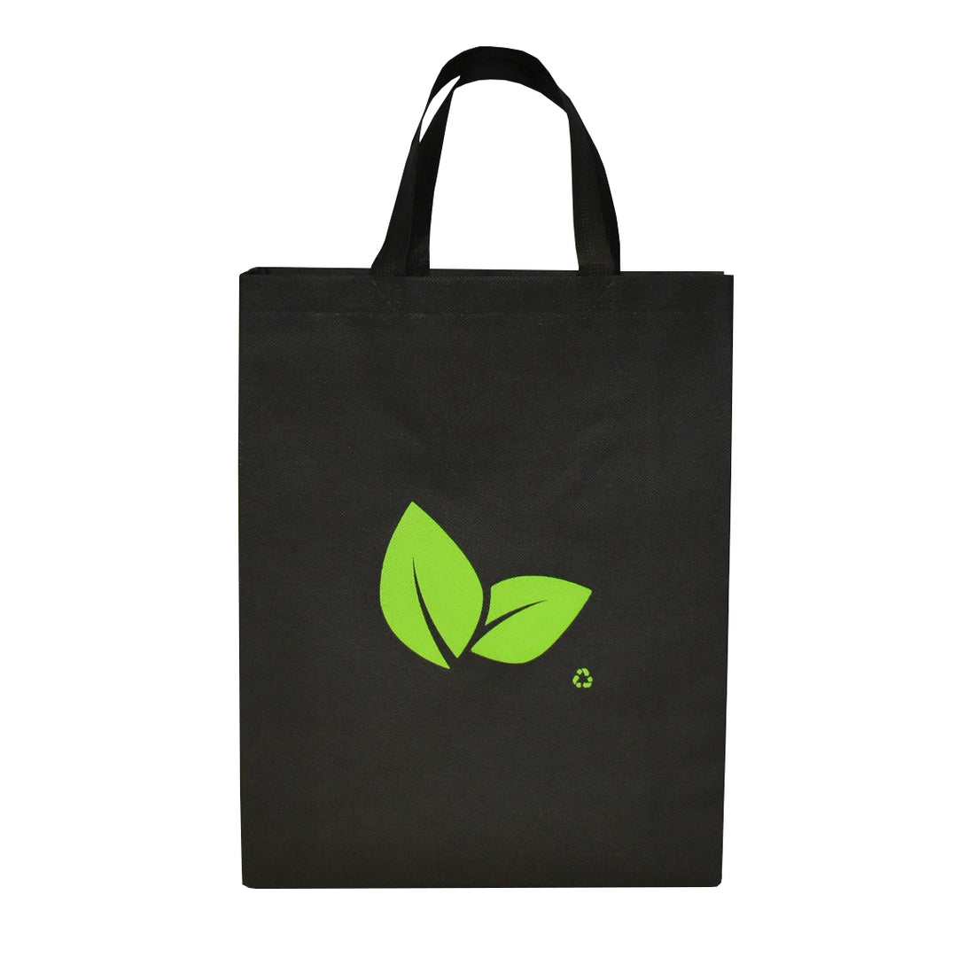 Reusable Shopping Bags 70 gsm with Stitched Handles - Leaf Design 100/Case