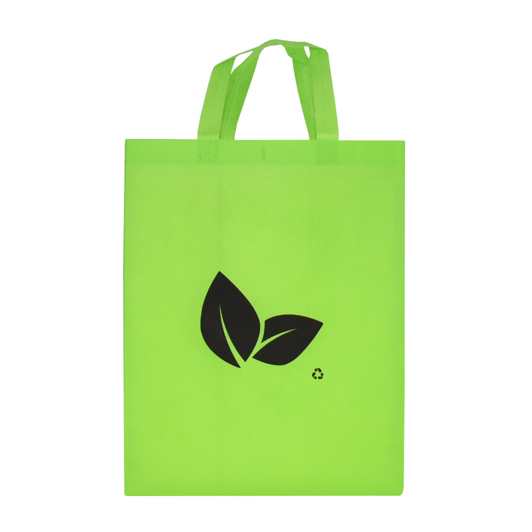 Reusable Shopping Bags 70 gsm with Stitched Handles - Leaf Design 100/Case