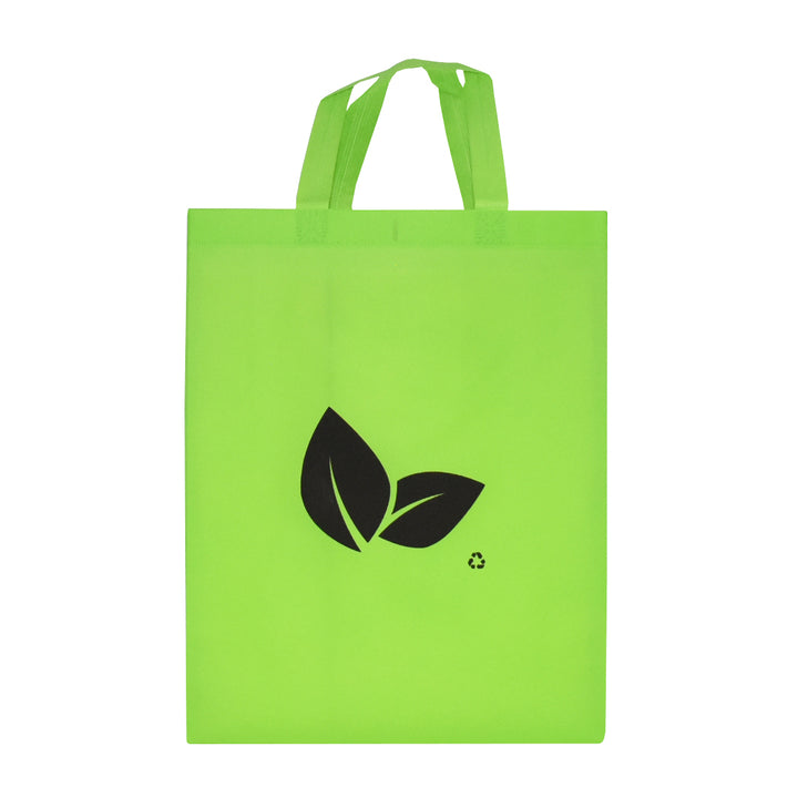 Reusable Shopping Bags 70 gsm with Stitched Handles - Leaf Design 100/Case