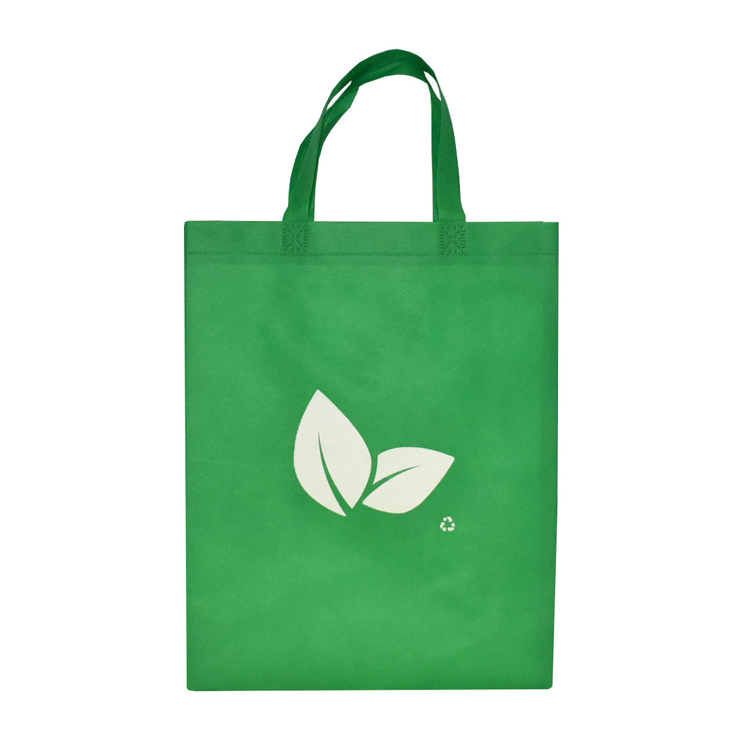 Reusable Shopping Bags 70 gsm with Stitched Handles - Leaf Design 100/Case