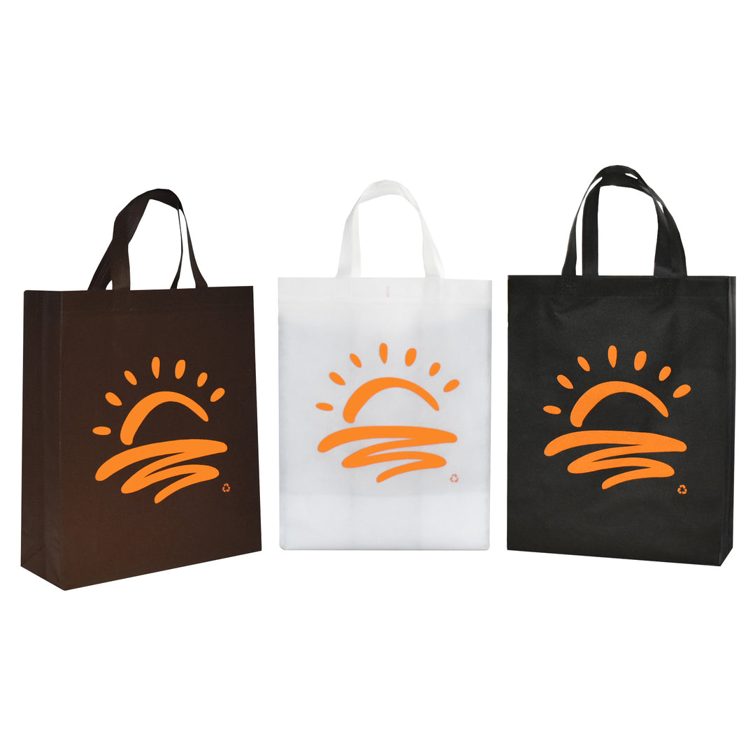 Reusable Shopping Bags 70 gm Orange Sunset Designs (Set of 3) 200/Case