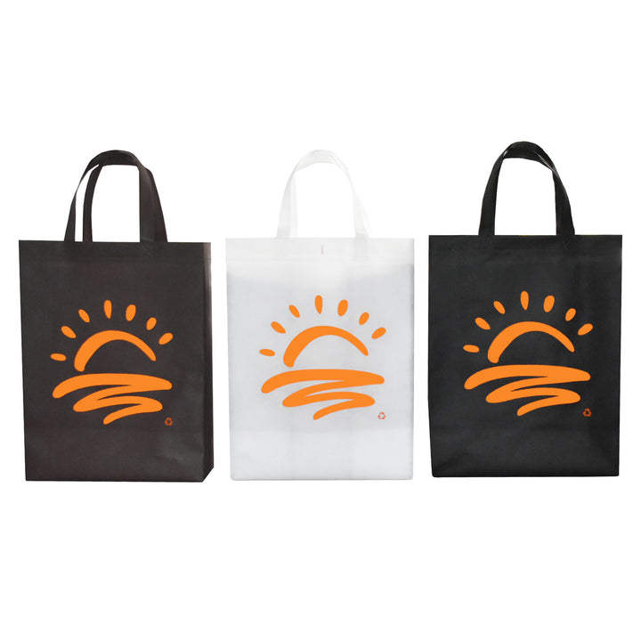 Reusable Shopping Bags 70 gm Orange Sunset Designs (Set of 3) 200/Case