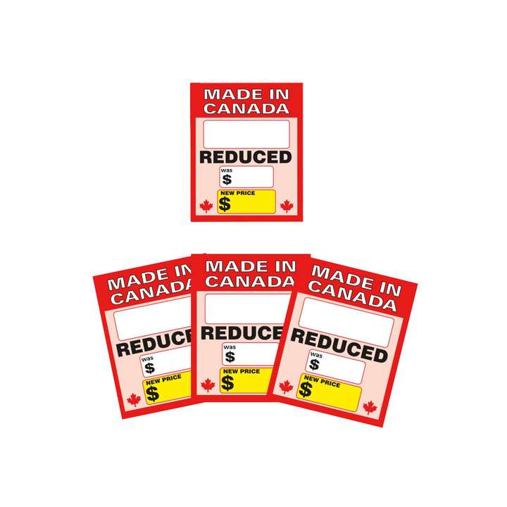 MADE IN CANADA, REDUCED Cardstock Signs 100/Pack - B51-351 - image 4