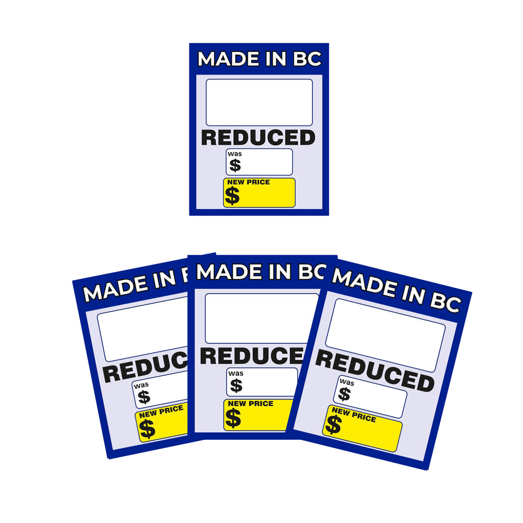 MADE IN BC, REDUCED Cardstock Signs 100/Pack - B51-391 - image 1