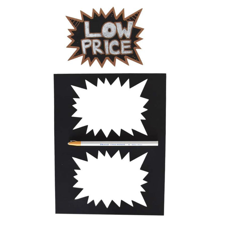 Starbursts- Medium Black 100/Pack + White Grease Pencil