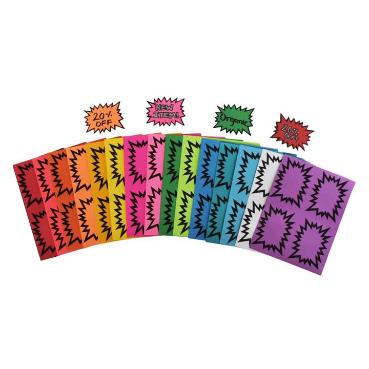 Small Mixed Pack Starburst Signs – 200/Pack