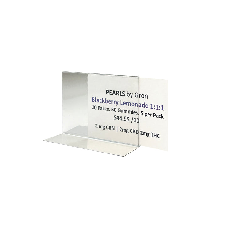 3.5" W x 2.5" H T-Shaped Lightweight Sign Holders 12/Case