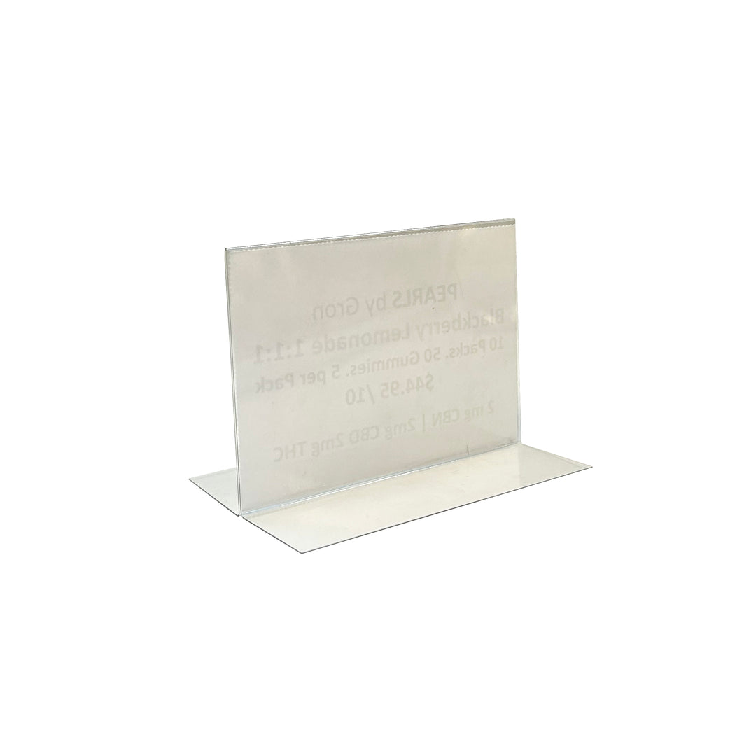 3.5" W x 2.5" H T-Shaped Lightweight Sign Holders 12/Case