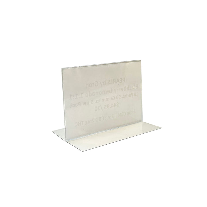 3.5" W x 2.5" H T-Shaped Lightweight Sign Holders 12/Case