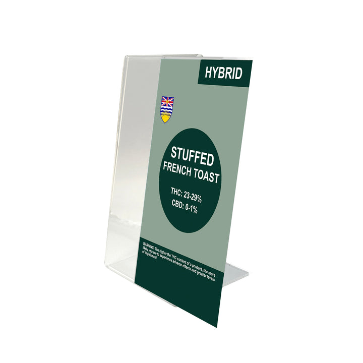 3" W x 5" H L-Shaped Sign Holders 12/Case