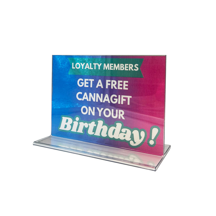 7" W x 5" H T-Shaped Sign Holders 12/Case