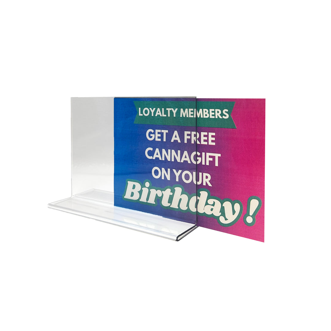 7" W x 5" H T-Shaped Sign Holders 12/Case