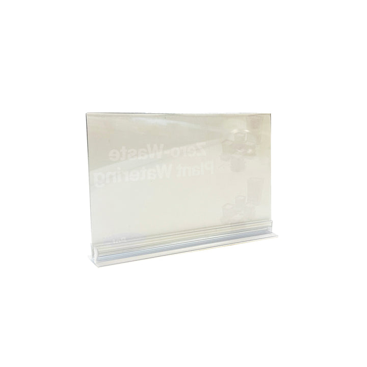 7" W x 5" H T-Shape Adhesive Sign Holders 12/Pack