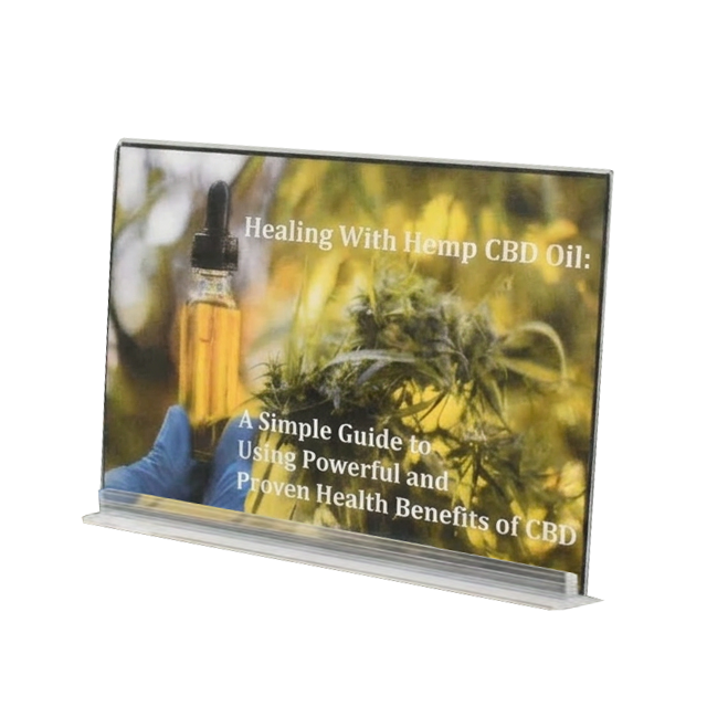 7" W x 5" H T-Shape Adhesive Sign Holders 12/Pack