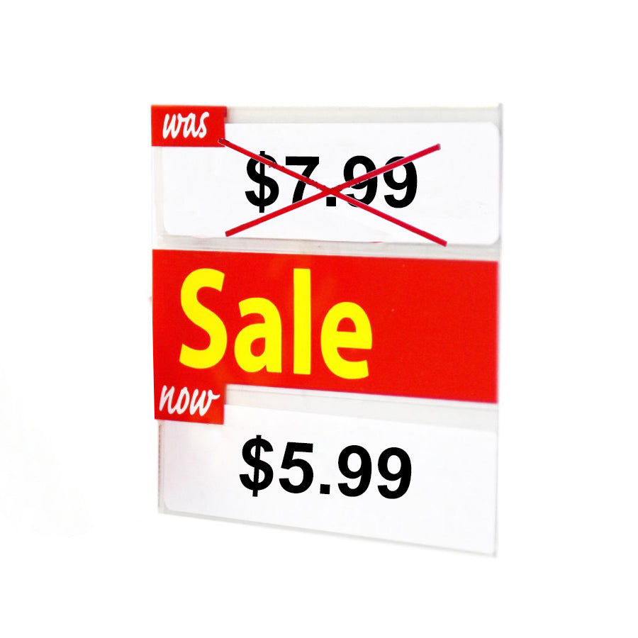 Double Sale Reusable Promo Tags 4" Without Arrows - image 1