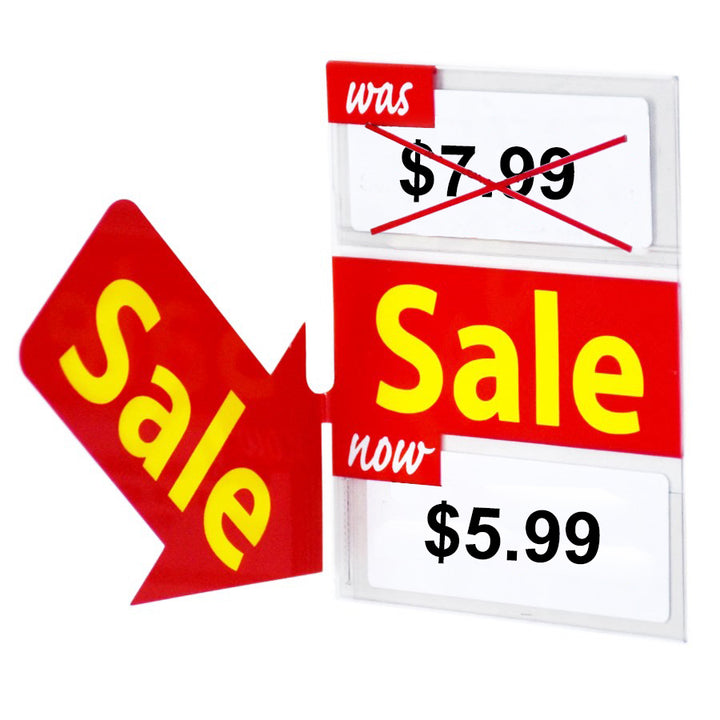 Double Sale Reusable Promo Tags 3" With Arrows - image 1