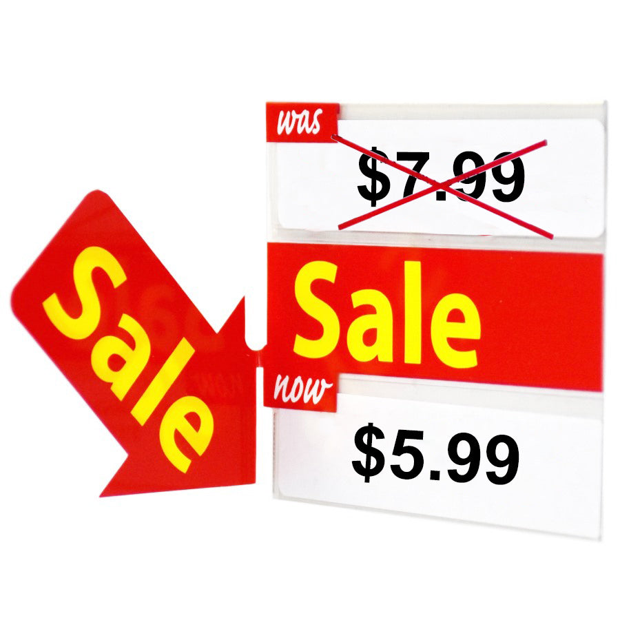 Double Sale Reusable Promo Tags 4" With Arrows - image 1