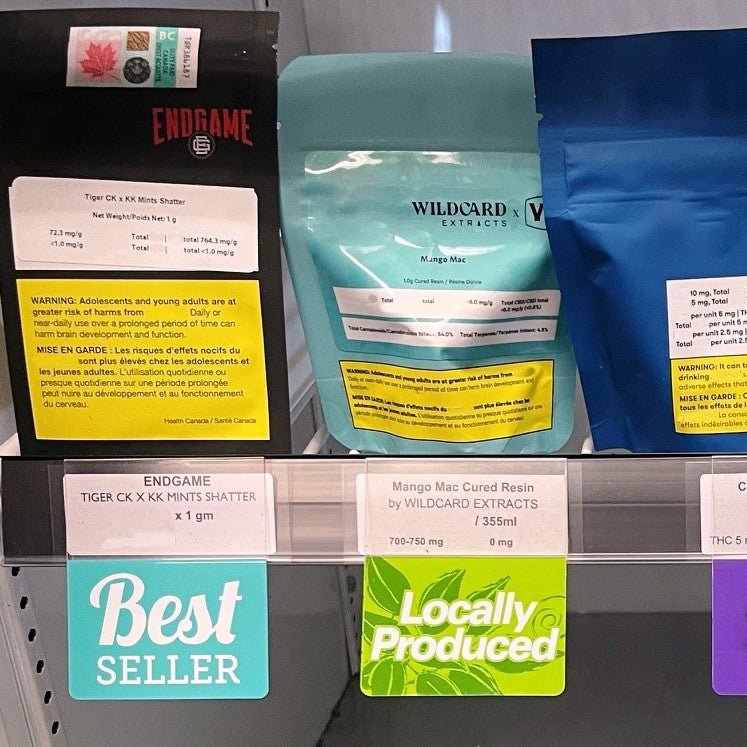 Locally Produced Reusable Promo Tags