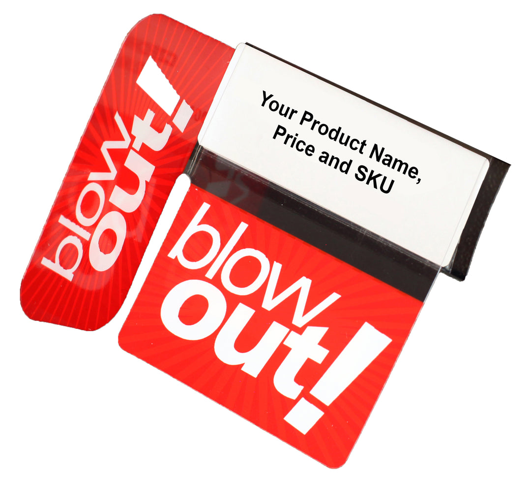 Blow Out with Right Angle Reusable Promo Tags - image 1